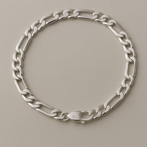 Conjunto Pulseira e Correntinha Luzza Elo Figaro