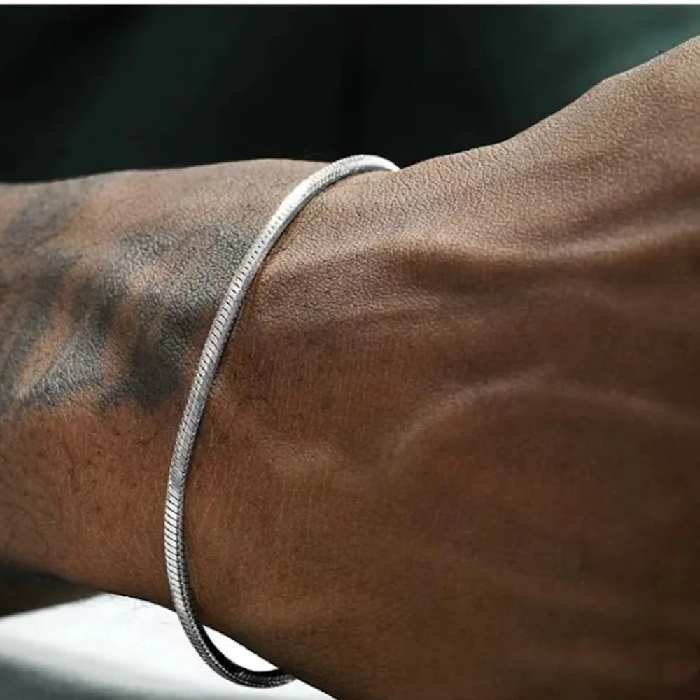 Pulseira Luzza Estilo Cobra 3MM